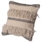 Deerlux 16" Handwoven Cotton Throw Pillow Cover with Boho Design and Fringed Lines, Natural QI004308 - alternate 1